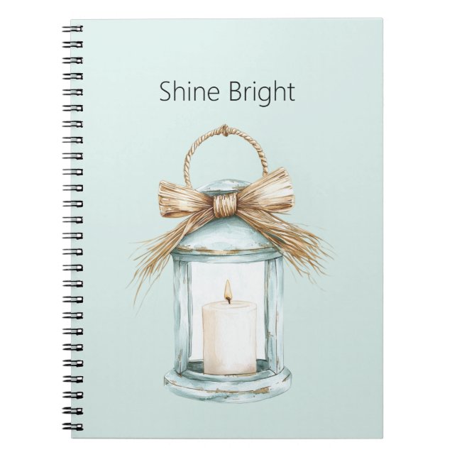 Cuaderno Vela Brillante Azul Resplandeciente (Frente)