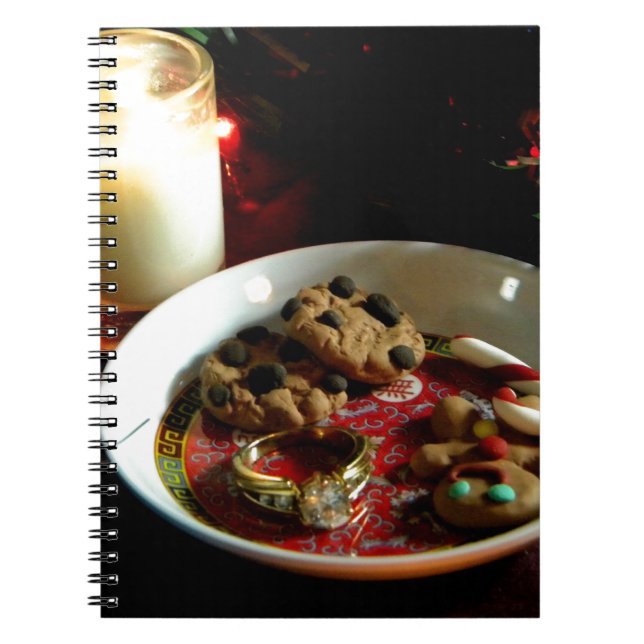 Cuaderno Vela de la galleta del navidad (Frente)