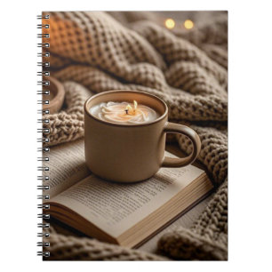 Cuaderno Velas cálidas y acogedoras para una noche tranquil