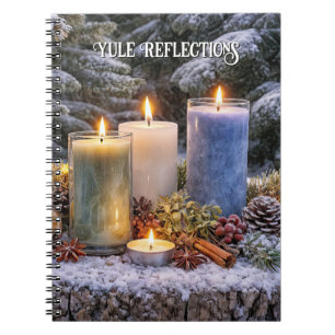 Cuaderno Velas en el Diario Místico de la Nieve