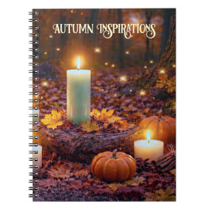 Cuaderno Velas encantadoras mágicas místicas de otoño