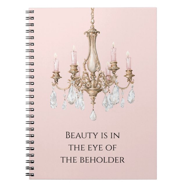 Cuaderno Velas rosadas para candelabros (Frente)