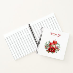 Cuaderno Velas y Navidades de Poinsettia Bouquet