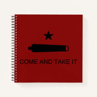 Cuaderno ¡Ven y tómalo! Bandera de batalla del estado de Te