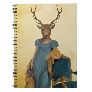 Cuaderno Venado Con Vestido Azul 2