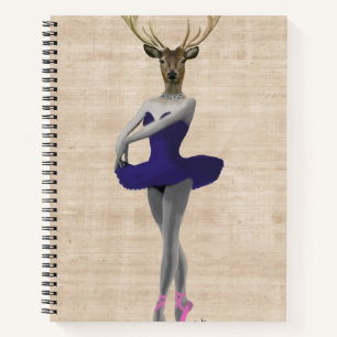 Cuaderno Venado de ballet en azul