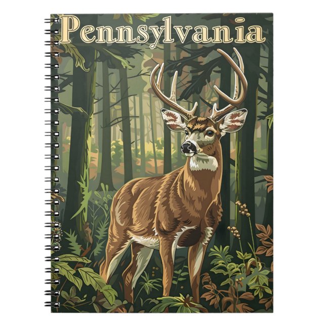 Cuaderno Venado de cola blanca de Pensilvania (Frente)
