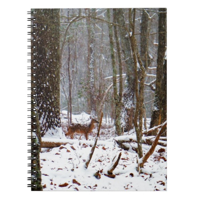 Cuaderno Venado en caída de nieve (Frente)