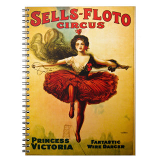 Cuaderno Vende la princesa Victoria del circo del bailarín 