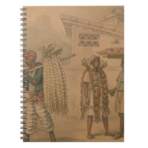 Cuaderno Vendedores del ajo y de la cebolla, 1826 (w/c en