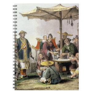 Cuaderno Vendedores del arroz en la estación militar de