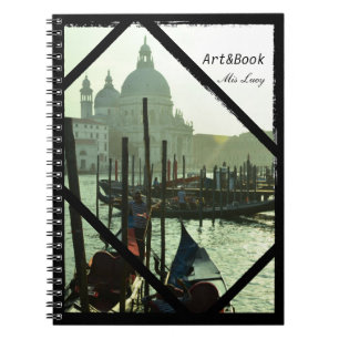 Cuaderno Venecia, arquitectura, góndolas (portátil)