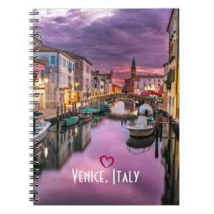 Cuaderno Venecia, Italia Escenario Canal y Arquitectura Ven