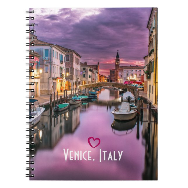 Cuaderno Venecia, Italia Escenario Canal y Arquitectura Ven (Frente)