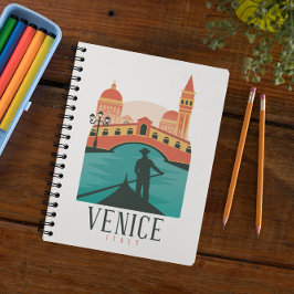 Cuaderno Venecia minimalista Italia Viajes vintage góndola