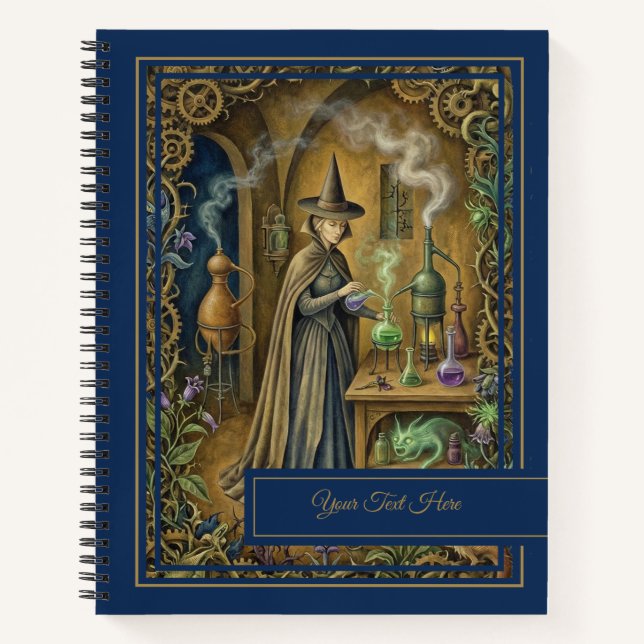 Cuaderno Veneno y Viña Alquimia Oscura Grimorio de Brujería (Anverso)