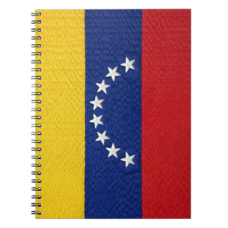 Cuaderno Venezuelan flag embroidery style design