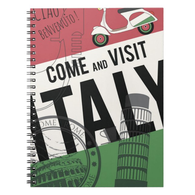 Cuaderno Venga visitar Italia (Frente)