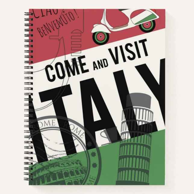 Cuaderno Venga y visite Italia (Anverso)