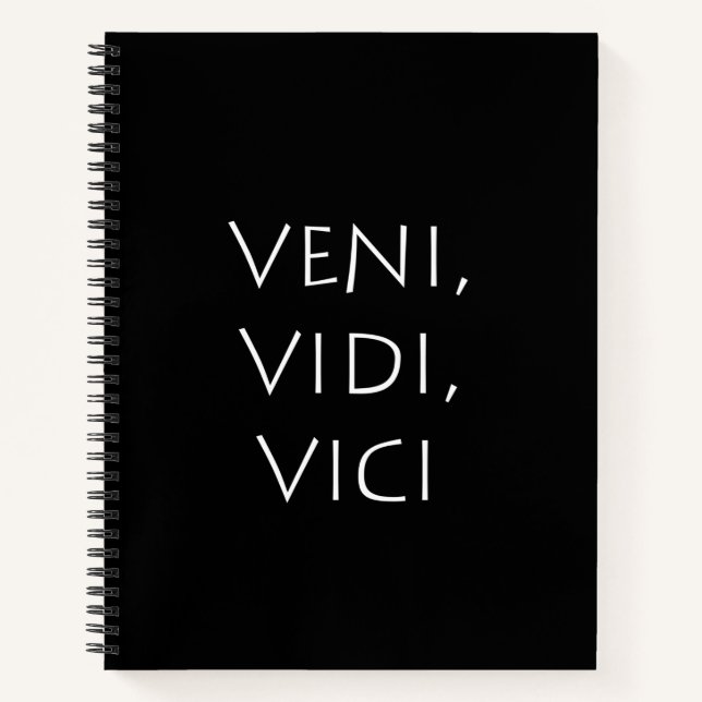Cuaderno Veni vidi vici (Anverso)