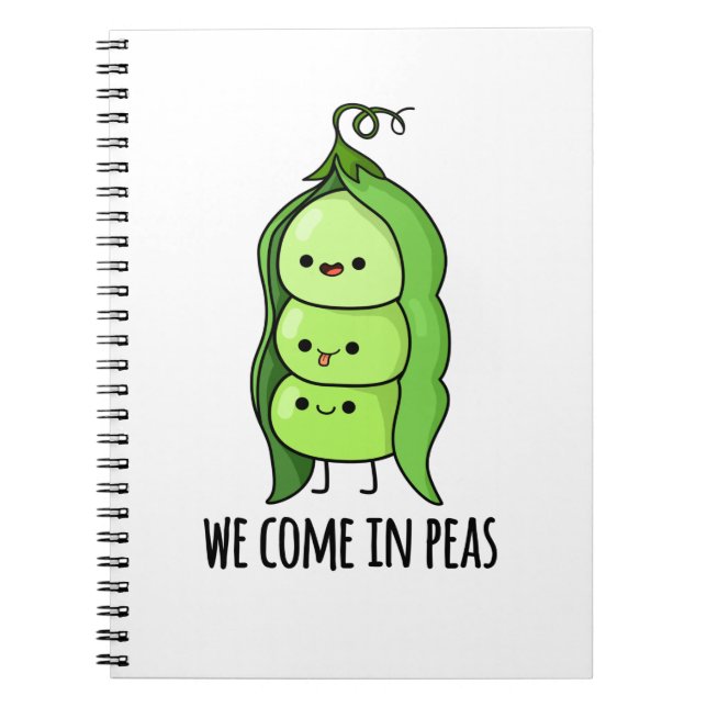 Cuaderno Venimos En Peas Gracioso Pea Pun (Frente)