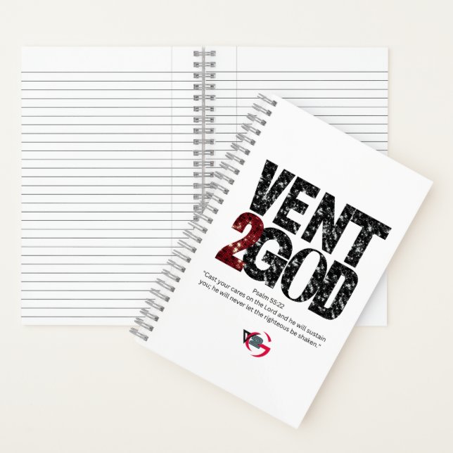 Cuaderno Vent to God Notebook (Negro y Rojo) (Interior)