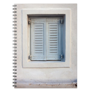 CUADERNO VENTANA DE 2 PUERTAS DE MADERA GRIS CERRADA