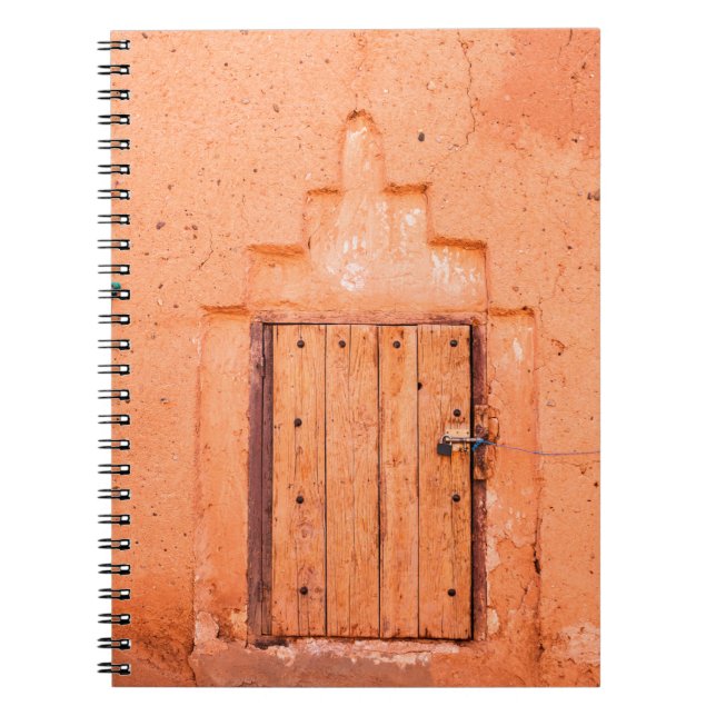 Cuaderno Ventana de madera cerrada en casa marroquí tradici (Frente)