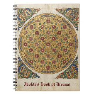 Cuaderno Ventana Mística Rosa Iluminada: Gótico Medieval