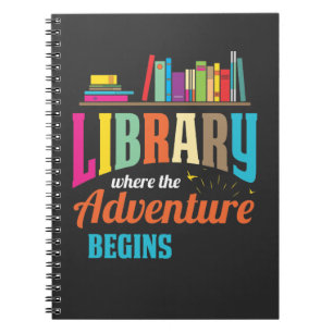Cuaderno Ventilador de la biblioteca - amante de los libros