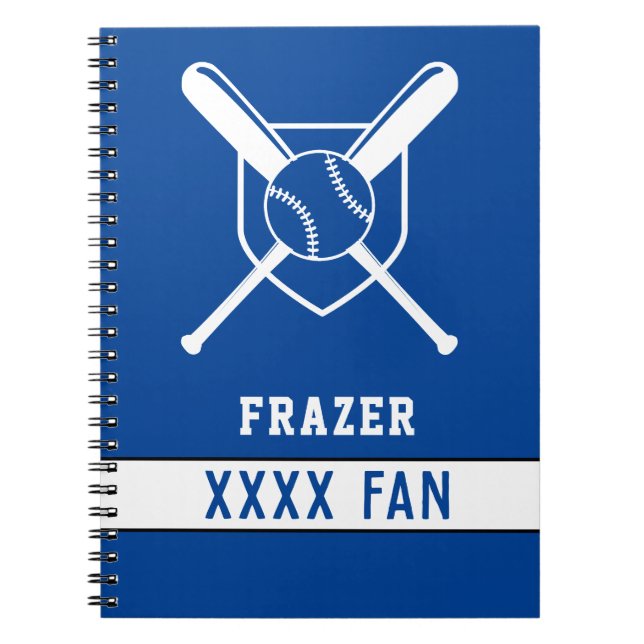 Cuaderno Ventiladores deportivos de béisbol EDITABLE SPORT  (Frente)