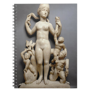 Cuaderno Venus con el putti, un tritón y un delfín,