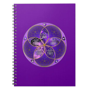 Cuaderno Venus Flor de amor finaART rosa violeta