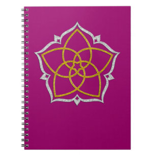 Cuaderno VENUS FLOWER / Venusblume Loto ORO PLATA