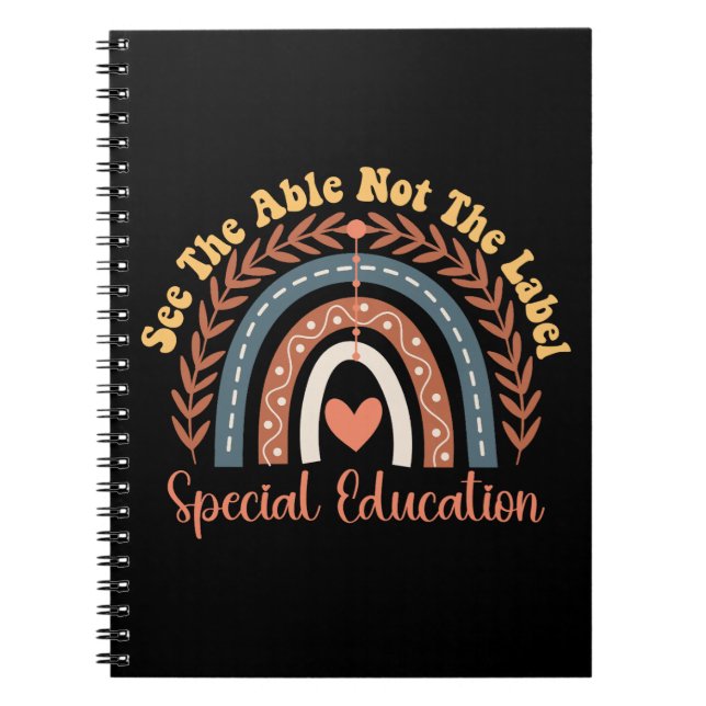 Cuaderno Ver La Educación Especial Able Not The Label (Frente)