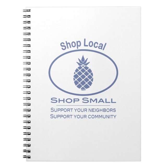 Cuaderno Ver local, comprar piña azul pequeña (Frente)