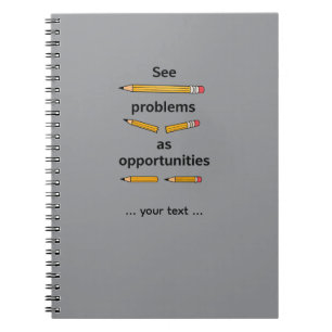 Cuaderno Ver Problemas como Oportunidades – Cita Motivacion