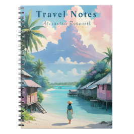 Cuaderno Verano personalizado en notas de viaje de Filipina