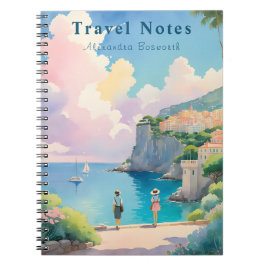 Cuaderno Verano personalizado en notas de viaje de Francia 