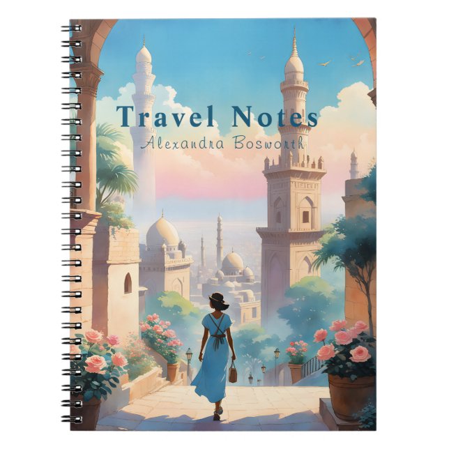 Cuaderno Verano personalizado en Turquía para notas de viaj (Frente)