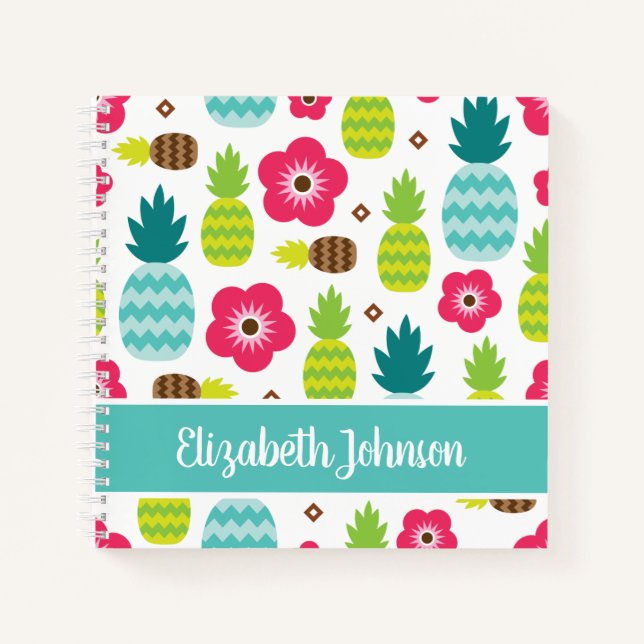 Cuaderno Verano tropical de piña (Anverso)
