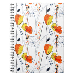 Cuaderno Verano tropical | Hermoso diseño de floraciones am