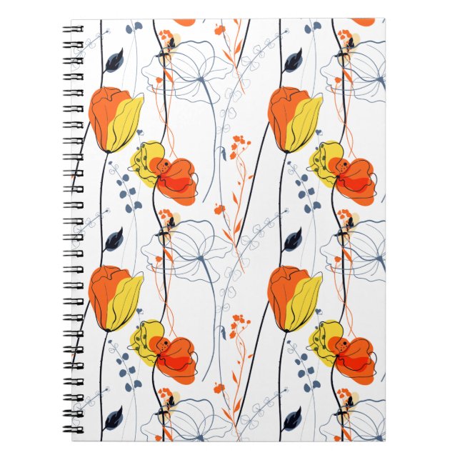 Cuaderno Verano tropical | Hermoso diseño de floraciones am (Frente)