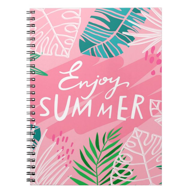 Cuaderno Verano trópico de moda. Dejar pasar el sumario (Frente)