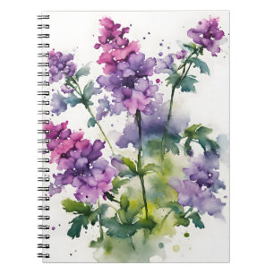 Cuaderno Verbena - Flores de acuarela
