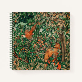 Cuaderno VERDAD, ANIMALES FORESTALES Pheasant, Fox, Green F