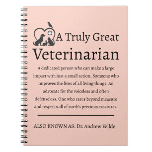 Cuaderno Verdaderamente gran veterinario veterinario veteri