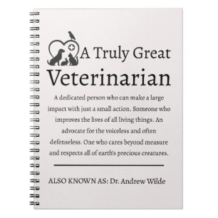 Cuaderno Verdaderamente gran veterinario veterinario veteri