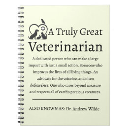 Cuaderno Verdaderamente gran veterinario veterinario veteri
