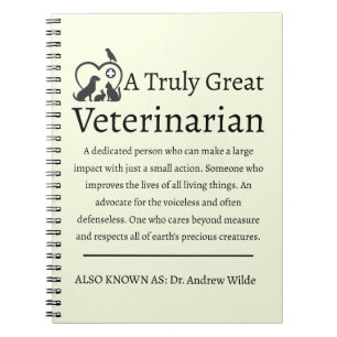 Cuaderno Verdaderamente gran veterinario veterinario veteri
